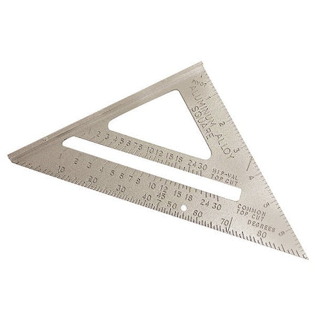 Rafter Angle Square, 7 In, Aluminum
