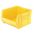 Storage Bin, Plastic, Yellow, 12 in H, 18 1/4 in W, 23 7/8 in L