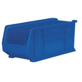 Storage Bin, Plastic, Blue, 7 in H, 11 in W, 23 7/8 in L