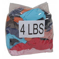 Recycled Cotton T-shirt Cloth Rags, 4 lb. Bag, Sizes Vary, Assorted Colors