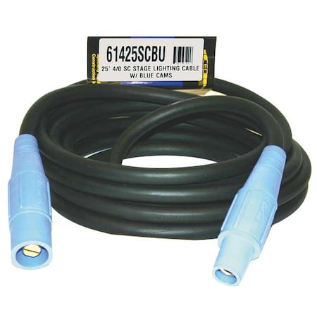 Cam Lock Extension Cord, 400A, CL40FBU, 4/0