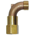 Hose Swivel, 3/4 In, MHT x FPT, Brass