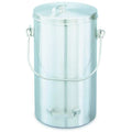 Covered Ice Cream Pail, 9 3/8 in Dia, SS