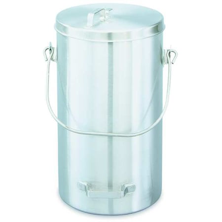 Covered Ice Cream Pail, 9 3/8 in Dia, SS