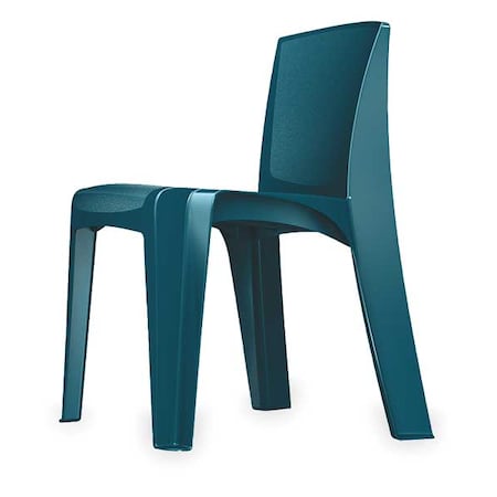 Stacking Chair, RazorBack Series, Polypropylene Slate Blue