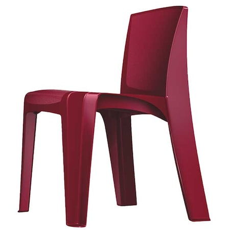 Stacking Chair, RazorBack Series, Polypropylene Plum