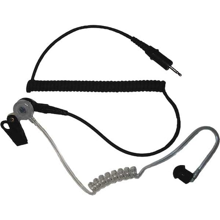 Earbud, Black, 2.5mm Jack, Plastic/Metal