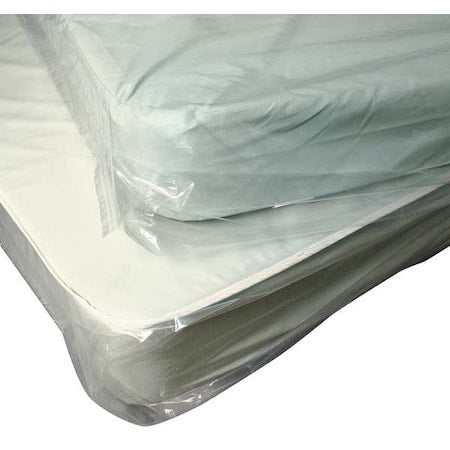 Mattress Bags, 90" x 76", 4 mil, Clear, None, 25 PK