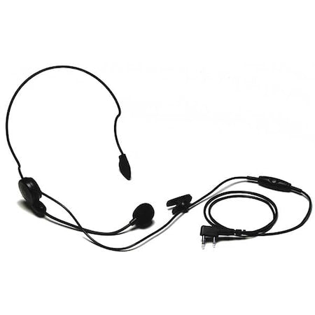 Headset, Over the Head, On Ear, Black