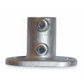 Structural Pipe Fitting, Base Flange, Cast Iron, 1.25 in Pipe Size, 50000 lb Tensile Strength