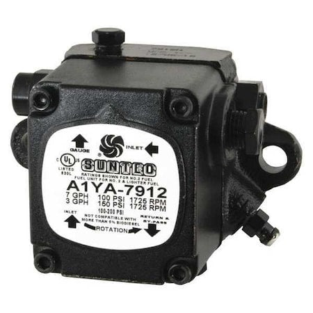 Oil Burner Pump, 1725 rpm, 3gph, 100-150psi