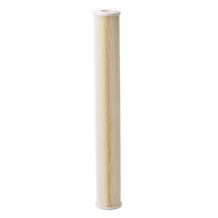 Pleated Filter Cartridge, 10 gpm, 5 Micron, 2-7/8" O.D., 20 in H