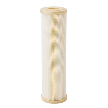 Pleated Filter Cartridge, 10 gpm, 1 Micron, 2-7/8" O.D., 9 3/4 in H
