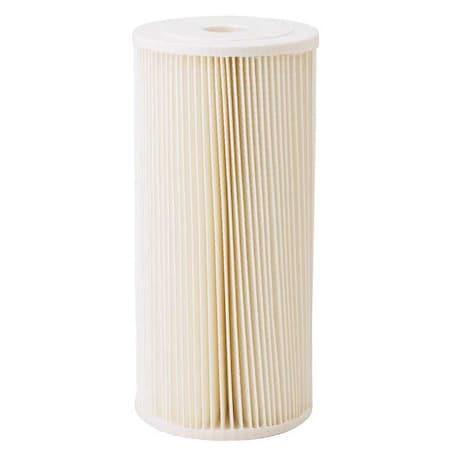 Pleated Filter Cartridge, 20 gpm, 5 Micron, 4-1/2"" O.D., 9 3/4 in H