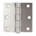 Door and Butt Hinge, Steel, Full Mortise Mounting, 1 1/4 in Leaf W x 3 in Leaf H, zinc plated