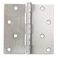 Door and Butt Hinge, Steel, Full Mortise Mounting, 1 3/4 in Leaf W x 4 in Leaf H, zinc plated