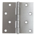Door and Butt Hinge, Steel, Full Mortise Mounting, 1 3/4 in Leaf W x 4 in Leaf H, zinc plated