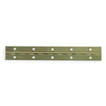 Piano Hinge, Steel, Full Surface Mounting, 3/4 in Leaf W x 72 in Leaf H, Bright Nickel