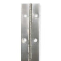 Piano Hinge, Stainless Steel, Full Surface Mounting, 1 in Leaf W x 72 in Leaf H, Stainless steel