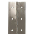 Piano Hinge, Stainless Steel, Full Surface Mounting, 1 in Leaf W x 72 in Leaf H, Stainless steel
