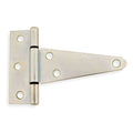 Tee Hinge, Steel, 1 1/4 in Leaf W x 3 3/16 in Leaf H, zinc plated