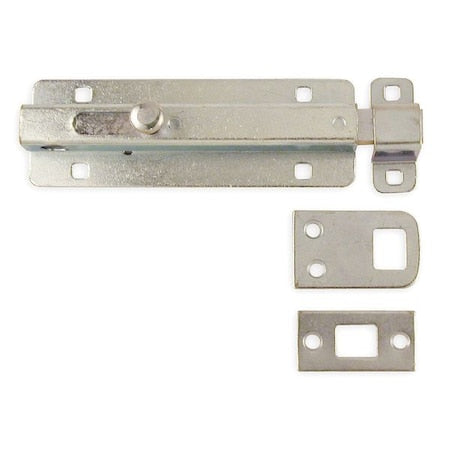 Padlockable Spring Bolt, 6.5 In, 1 In Thrw