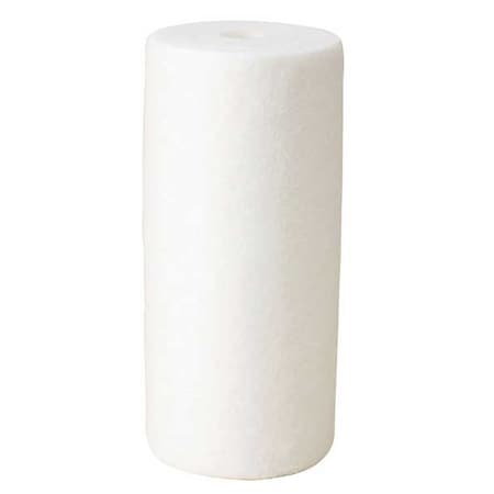 String Wound Filter Cartridge, 10 gpm, 25 Micron, 4-1/2" O.D., 9 7/8 in H