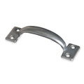 Pull Handle, 6-1/2 In, Zinc, Zinc, Unthr. Holes