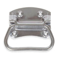 Handle, Chest, 4 1/16 In, Polished Zinc, Unthr. Through Holes