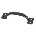 Door Pull, 6 1/2 In, Powder Coated, Unthr. Through Holes