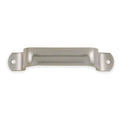 Pull Handle, 6-1/2 In, Polished Zinc, Unthr. Through Holes
