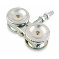 Sliding Door Wheel Bracket, 4 5/8 in L x 2 1/8 in W, 450 lb Load Capacity