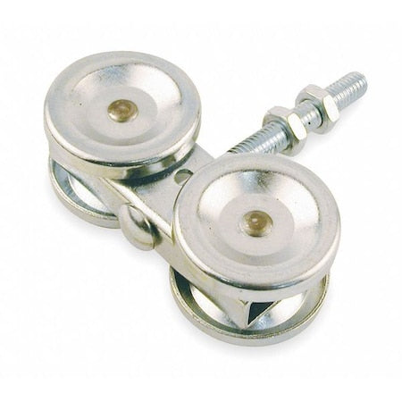 Sliding Door Wheel Bracket, 4 5/8 in L x 2 1/8 in W, 450 lb Load Capacity