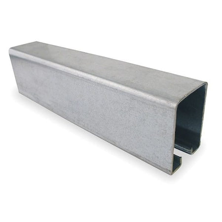 Steel Track, 8 ft L, 1 3/4 W, 2 1/4 in H, 450 lb Weight Capacity