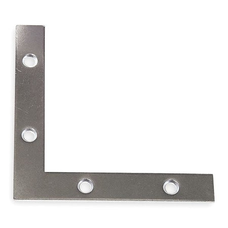 Flat Corner Brace, 3 x 3 In, 3/8 In W