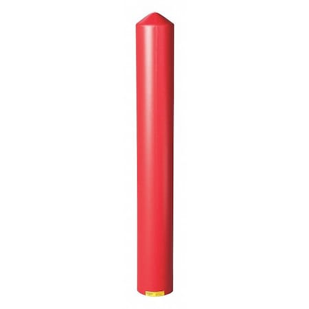 Post Sleeve, 6 In Dia., 56 In H, Red