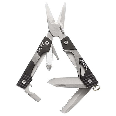 Scissor Multi-Tool, Black, 10 Tools