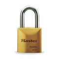 Padlock, Keyed Alike, Long Shackle, Rectangular Brass Body, Boron Shackle, 25/32 in W