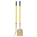 Square Point Shovel, Not Applicable Blade, Aluminum Blade, Standard Step, 47 in L Yellow