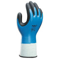Coated Gloves, Foam Nitrile, Sandy, Palm, 6 Abrasion Level, Blue, S (6) 1 PR