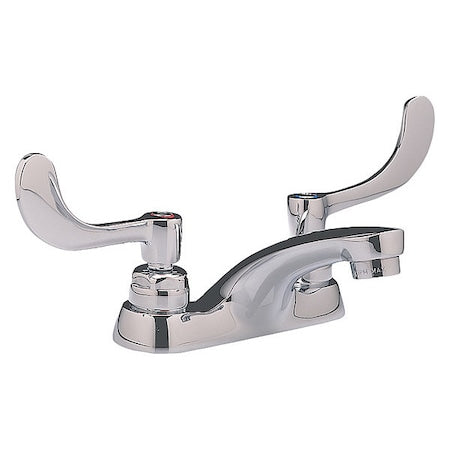 Bathroom Faucet Standard Spout, Chrome, 2 or 3 Holes, Wrist Blade Handle