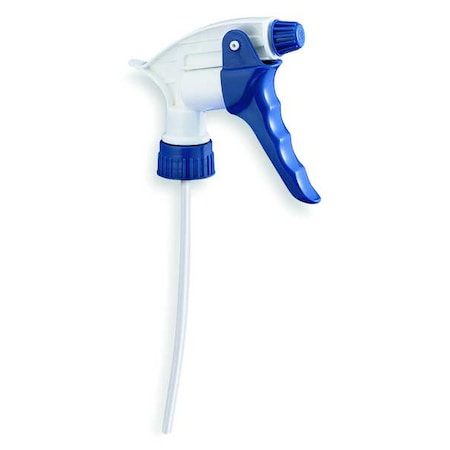 Trigger Sprayer, 24 oz-32 oz Container Capacity, Mist/Stream, White/Blue