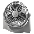 9" Blade Dia Table & Floor Fan, Non-Oscillating, 3 Speeds, 120VAC, Gray