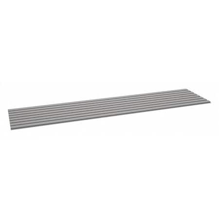 Decking, Steel, 96 in W, 24 in D, Industrial Gray, Powder Coated Finish, Gauge: 22