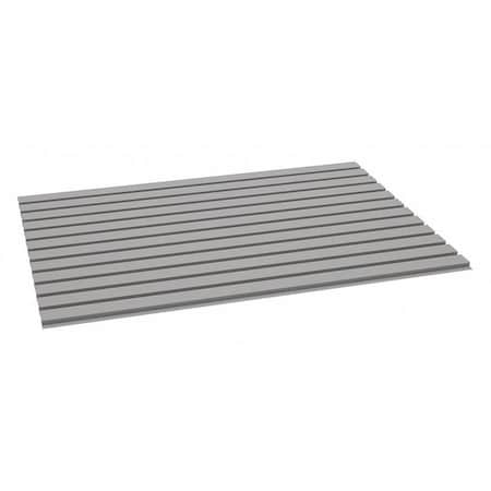 Decking, Steel, 48 in W, 36 in D, Industrial Gray, Powder Coated Finish, Gauge: 22