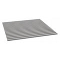 Decking, Steel, 48 in W, 48 in D, Industrial Gray, Powder Coated Finish, Gauge: 22