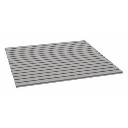Decking, Steel, 48 in W, 48 in D, Industrial Gray, Powder Coated Finish, Gauge: 22
