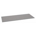 Decking, Steel, 60 in W, 24 in D, Industrial Gray, Powder Coated Finish, Gauge: 22