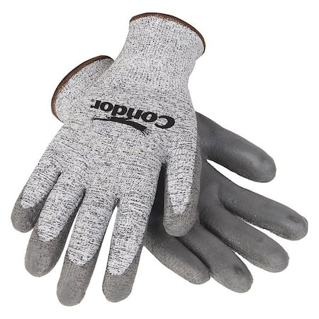 Cut Resistant Coated Gloves, Cut Level 3 , Polyurethane , Smooth , S 1 PR