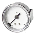 Panel-Mount Pressure Gauge, 0 to 600 psi, 2 in Dial, 1/8 in NPT, Center Back Location